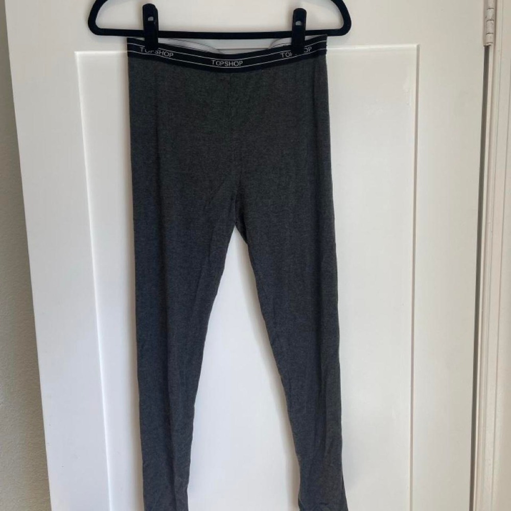 Topshop Heather Gray Leggings Soft Stretch Pants Size 10